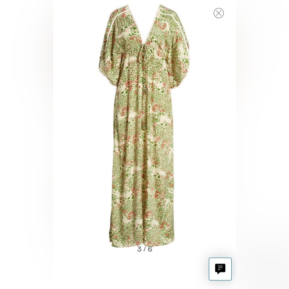 RAGA Kochi Leopard Print Plunge Maxi Dress NWT - Picture 3 of 6